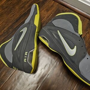 Nike Air Visi Pro 3 Black and Yellow High-Tops Size 14